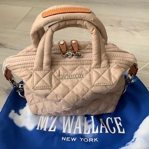 New MZ Wallace micro Sutton bag Tan brown Retail $185!